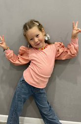 Kiera - Girls Puff Sleeve Top.